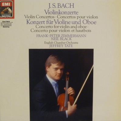 LP Record JOHANN SEBASTIAN BACH, FRANK PETER - Violinkonzerte = Violin Concertos = 7498621 His Master's Vo 1989 UK Classical Used
