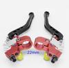 22mm Universal CNC Motorcycle Brake Clutch Levers/drum Brake Left And Right For Honda Yamaha Kawasaki Suzuki One Pair
