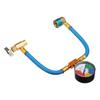 Blue R-1234yf Charging Hose with Manifold Gauge Couplers Kit for Car Air-conditioning A/C Refrigerant Pressure Charging Hose