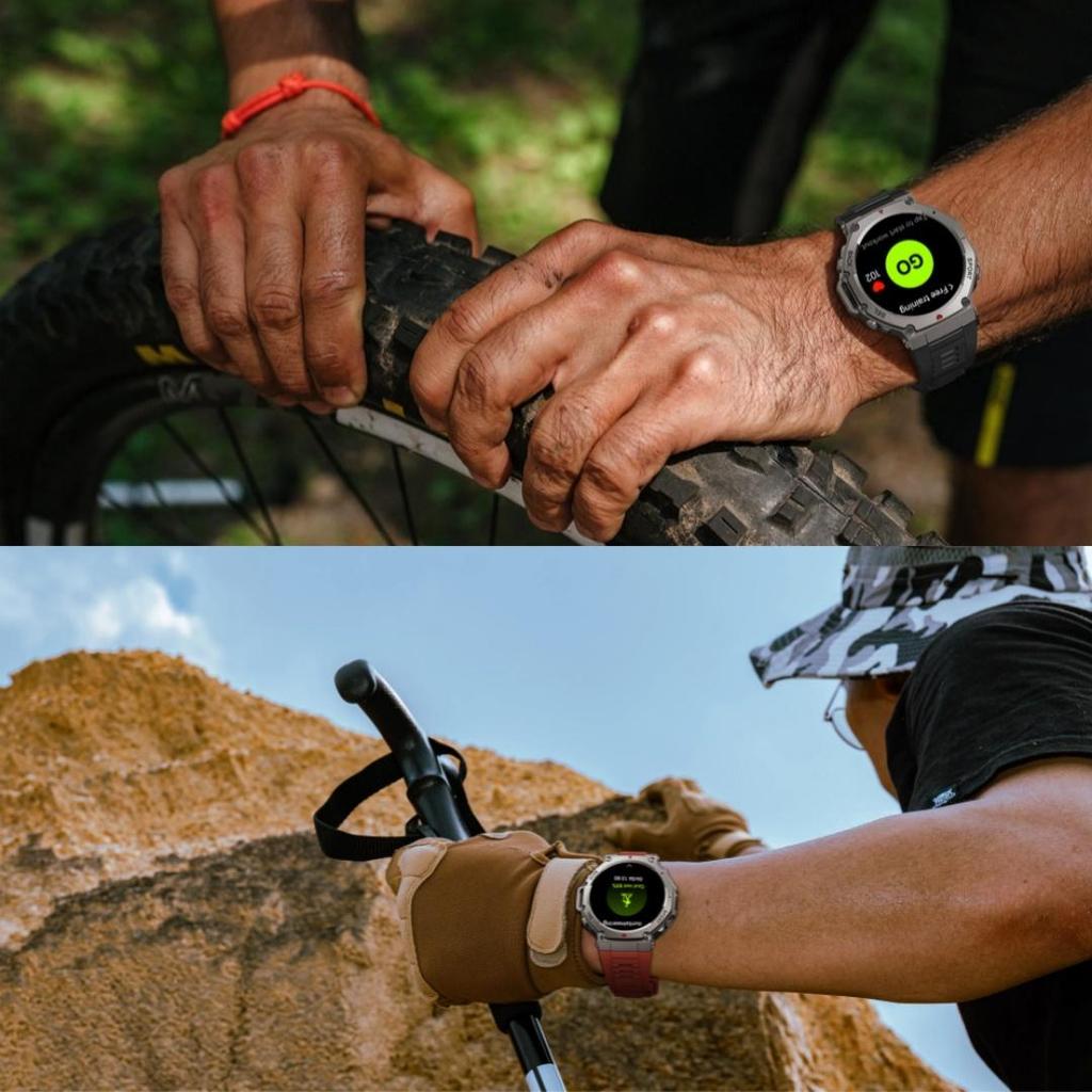 Rainbuvvy DM58 GPS Sports Watch 1.43inch AMOLED HD Display Full Touchscreen Bluetooth 5.3 Waterproof 5ATM Android Smartwatch Support Heart Rate