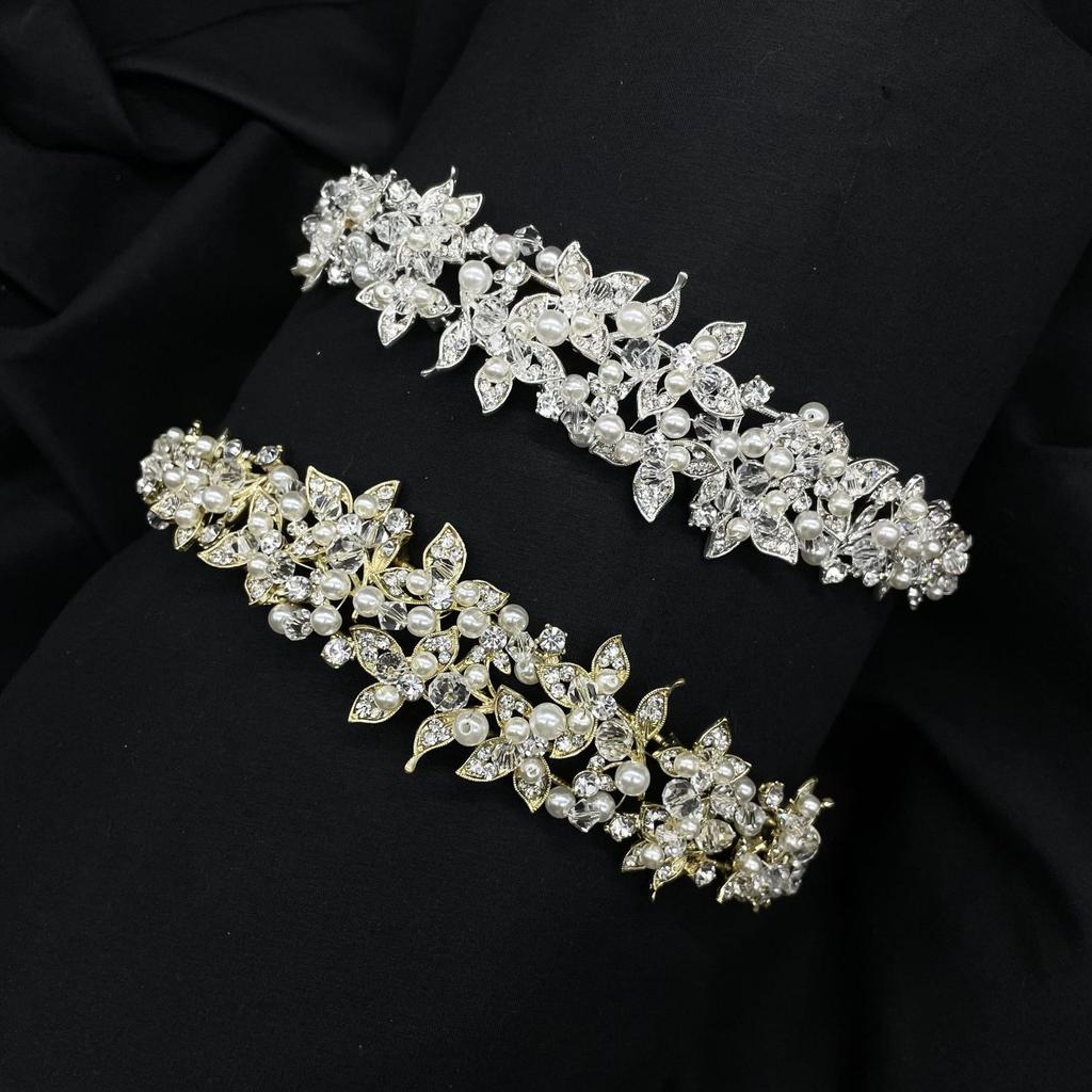 Neue europäische und amerikanische Zirkon Brautkrone Kopfschmuck Metallgalvanisierung Koreanische Version mit Diamantkrone Hochzeit Haarschmuck