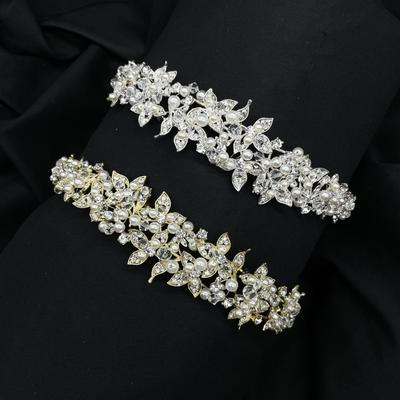 Nova Tiara de Noiva Europeia e Americana de Zircônia Peça de Cabeça Metal Galvanizado Versão Coreana com Coroa de Diamantes Acessórios de Cabelo para Casamento