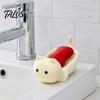Durable Soap Organizer Cat Box, with Self-Draining Design, Plastic Household Countertop Dish Holder, Nail-free Storage Rack for Bathroom Holder