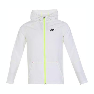 Dri-Fit Hooded Zip-Up Casual Jacket Kids Outerwear White HF6419-100