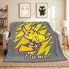 Custom Name Ghostly Friends Flannel Blanket Throw Blanket Soft Warm Sofa Bed home Decor Unique Gift