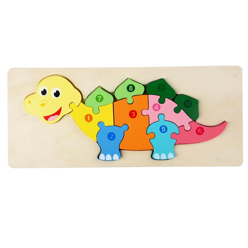 3D Wooden Transportation Animal Puzzle: Educational Jigsaw Board for Early Learning