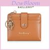 Ladies Wallet Card Holder With Keychain Pu Leather Compact Organizer For Daily Use