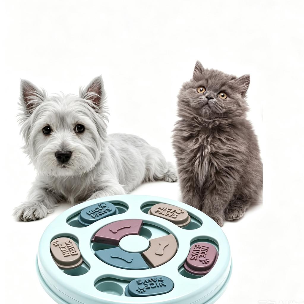 Pet Dog Cat Feeder Educational Toy Food Dispenser Interactive Feeding Slow Equipment Small Bowls Puppy Accessories