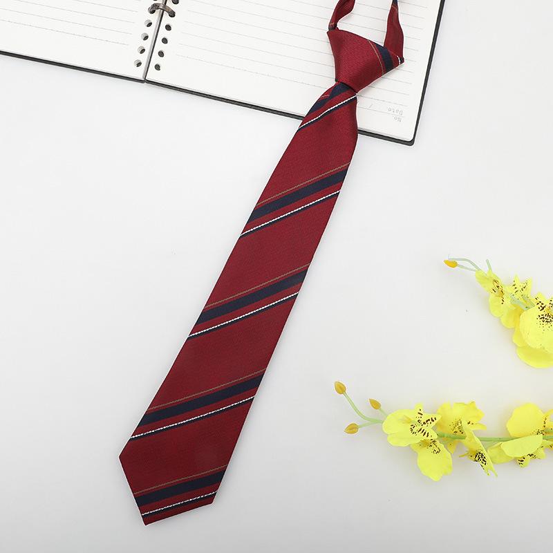 Jk Small Tie Female College Style Lazy Japanese Plaid Uniform Shirt Tie Student Ins Men'S And Women'S Short Styles Free Of Charge