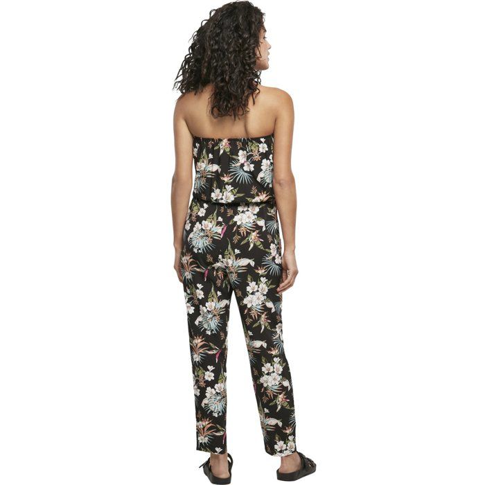 Urban Classics Ladies - Bandeau Jumpsuit Overall Tropical