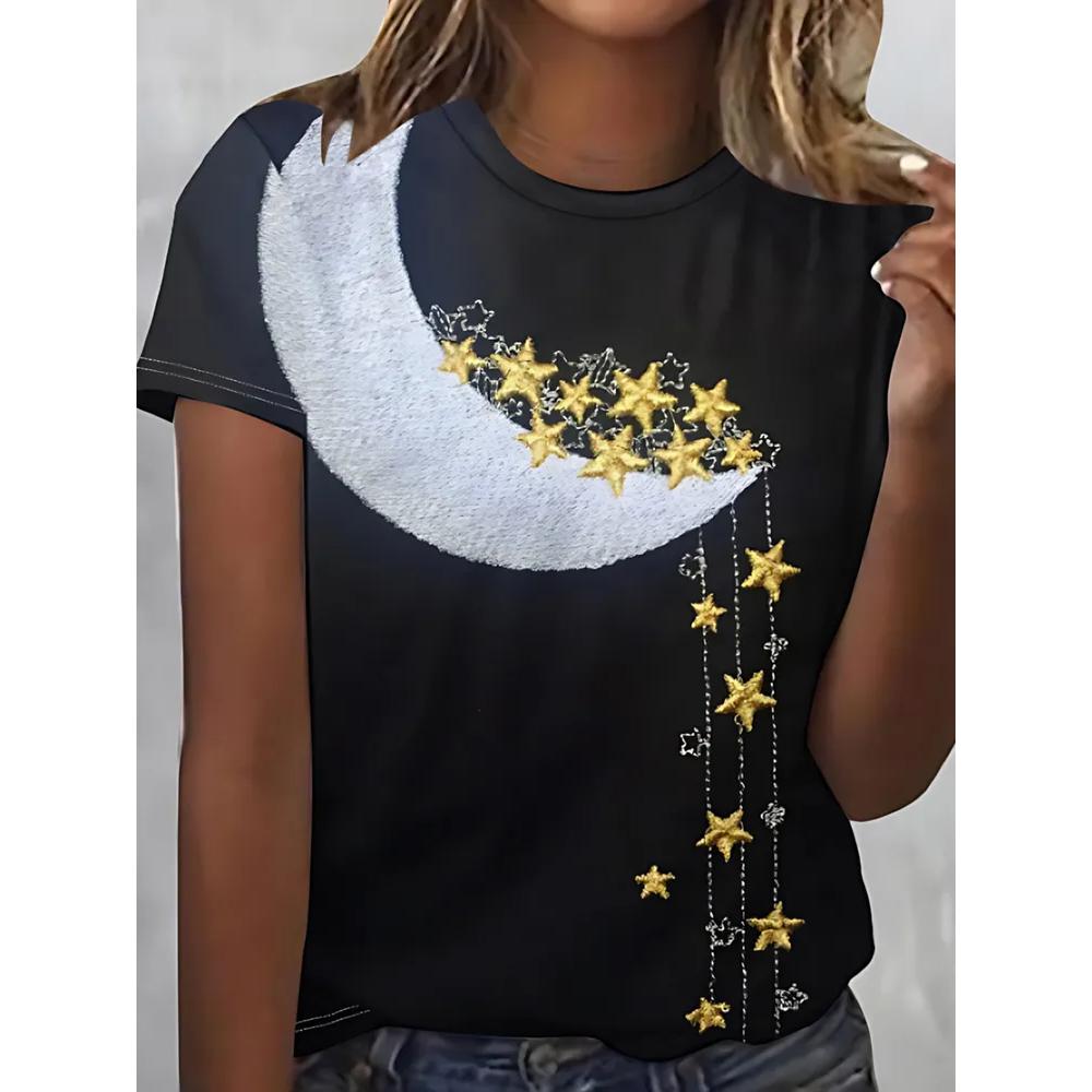 Fashion Casual Versatile Women's Top Comfortable Short Sleeve Daily Breathable T-Shirts Women’s