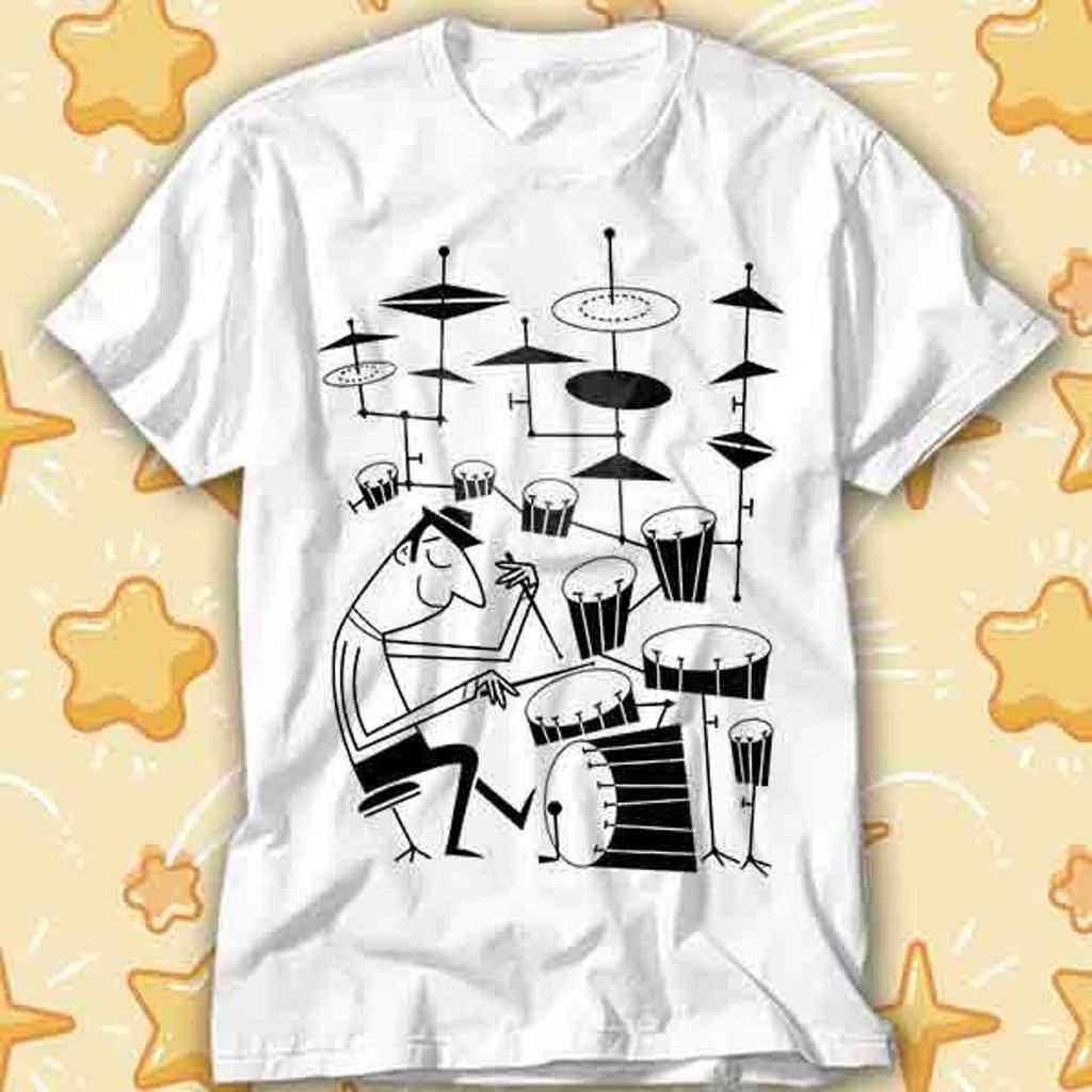 Play That Beat Drummer Drums Classic Jazz Rock T-Shirt 566