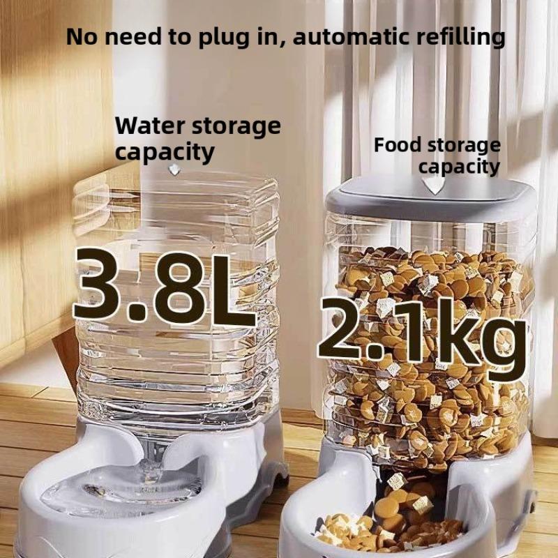 Automatic Feeder, Cat Food, Pet Dog, Water Dispenser, Water Flow, No Need To Plug In Electric Kettle