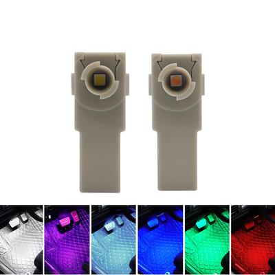 LED Car Light Foot Lamp Compatible with Toyota Multicolor of [Pack 2] (White) [Product]