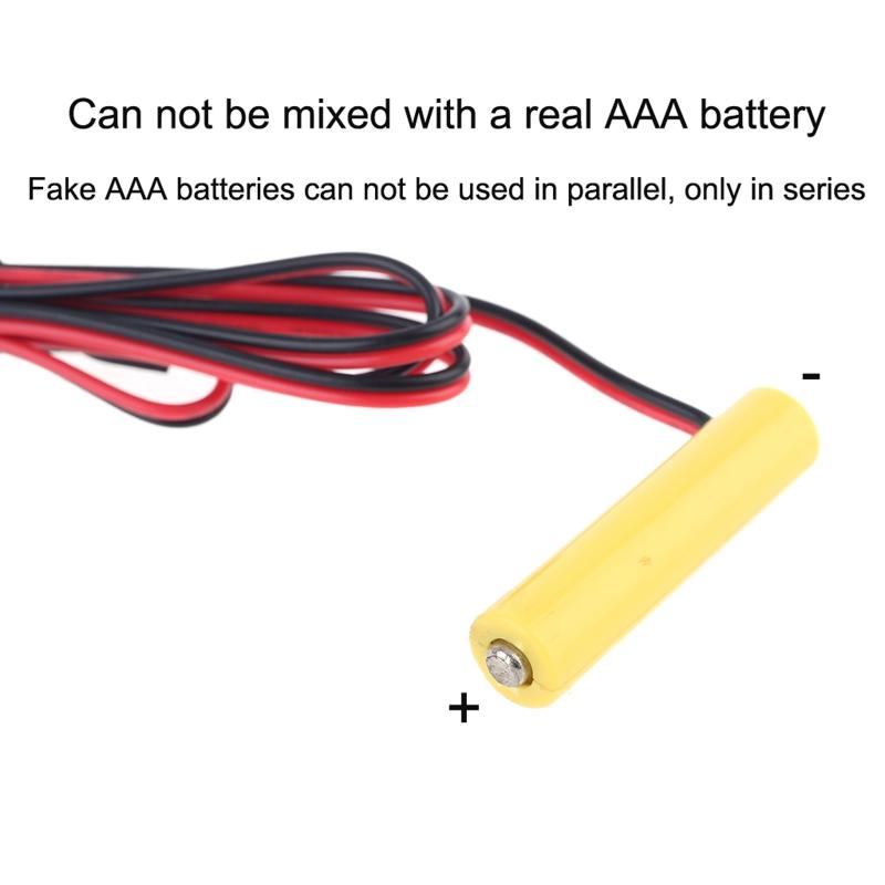 Universal 1m Dual LR03 Battery Eliminator US Plug Power Supply Adapter Replace 2x 1.5V AA AAA Battery for LED Light Toys