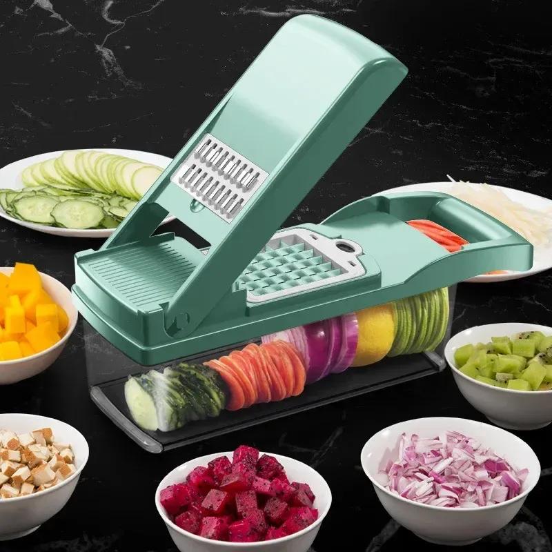 NEW Multifunctional Vegetable Slicer Cutter Kitchen Accessories Papaya Cutter Fruit Peeler Potato Carrot Shaver Slicer Driver Tools