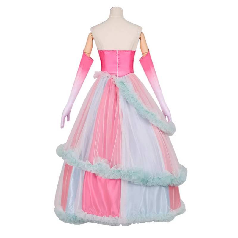 Wicked Glinda Cosplay Dress For Halloween Anime Role Play