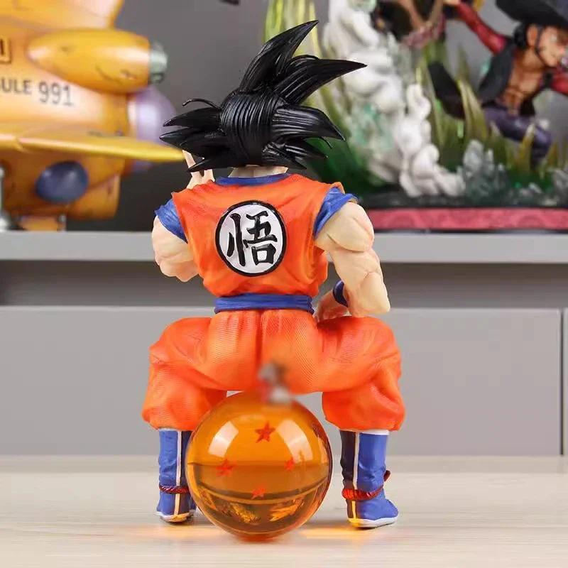 Dragon Ball Anime Vegeta Son Goku Figurine Sitting Action Figures Pvc Model Statue Collection Decoration Desktop Toys Gifts