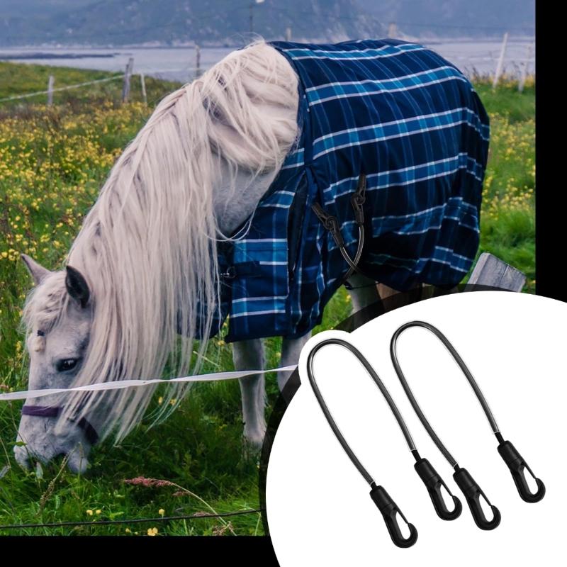 

Horse Care 4PCS Elastic Blanket Straps Adjustable Leg Fasteners Double Hook Design for Stable Attachment China Mainland
