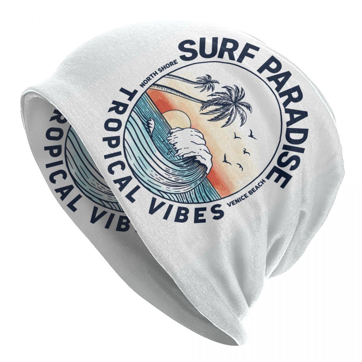 

Custom Surf Paradise Bonnet Hat Knitted Hats Unisex Women Hip Hop Unisex Summer Beach Surfing Surfer Winter Skullies Beanies Caps Beanies Hat