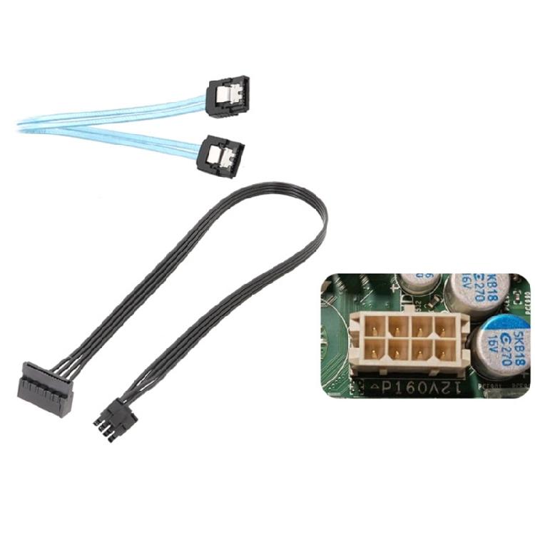 Small 8 Pin To SATA Power Cable Motherboards SSD Hard Drive Power Supply Cord