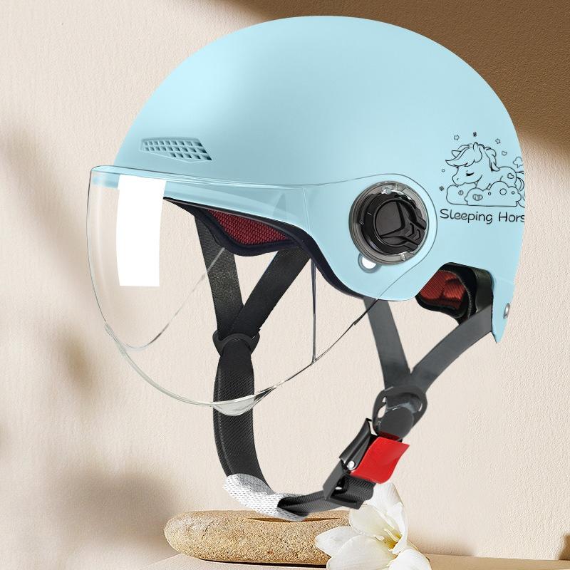 Electric Vehicle Four-season Helmet Motorcycle Helmet Summer Sun Protection Women's Helmet Men's Electric Vehicle Half Helmet