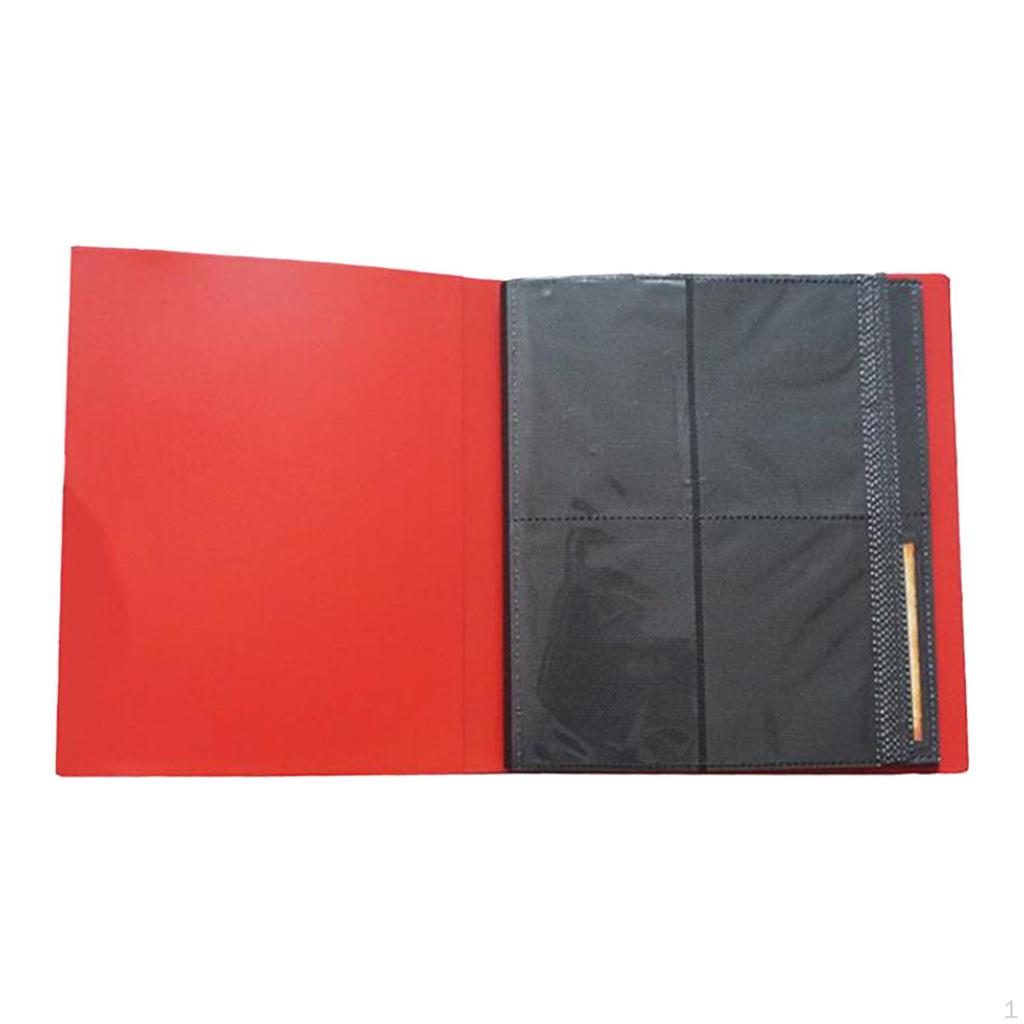 4 Pockets Trading Card Carrying Binder, Storage Case for Game Cards Sports Cards, Sturdy