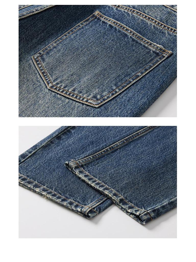Men's American Retro Loose Straight-Leg Jeans - 2025 Autumn Wide-Leg Casual Trend