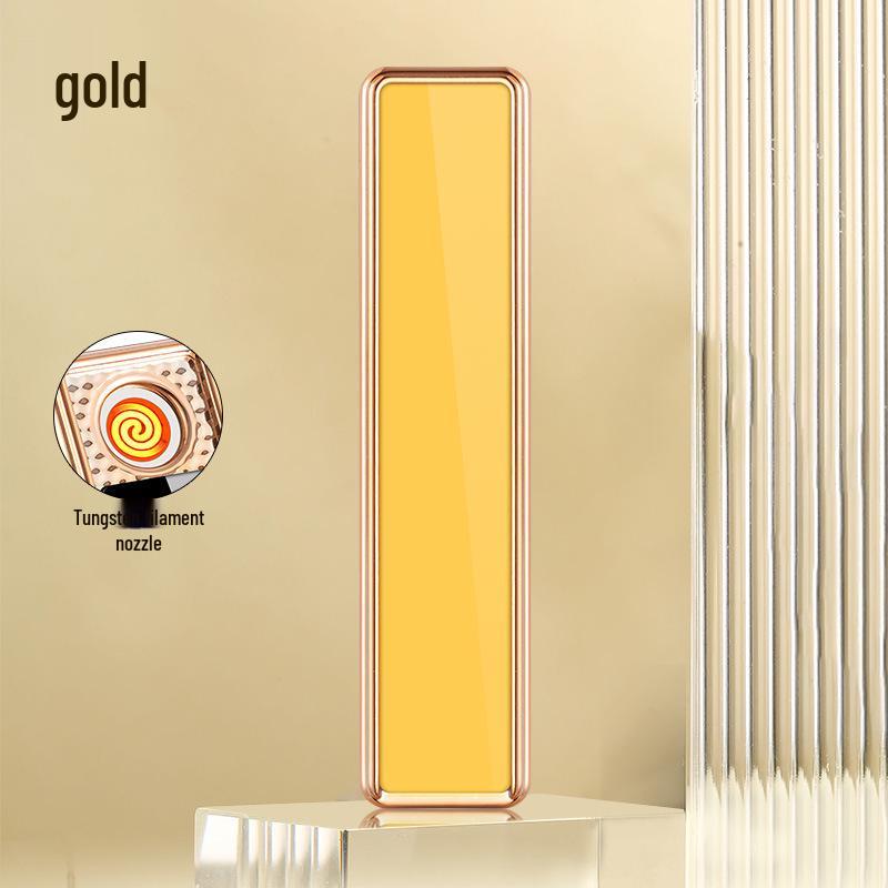USB Rechargeable Silent Ultra-Thin Mini Lighter – Trendy TikTok Style for Men