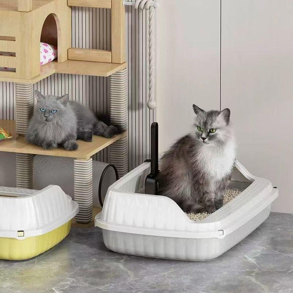 Katzentoilette mit hohem Rand Anti-Spritz Katzentoilette Katzentoilette Verhindert Sandaustritt Deodor