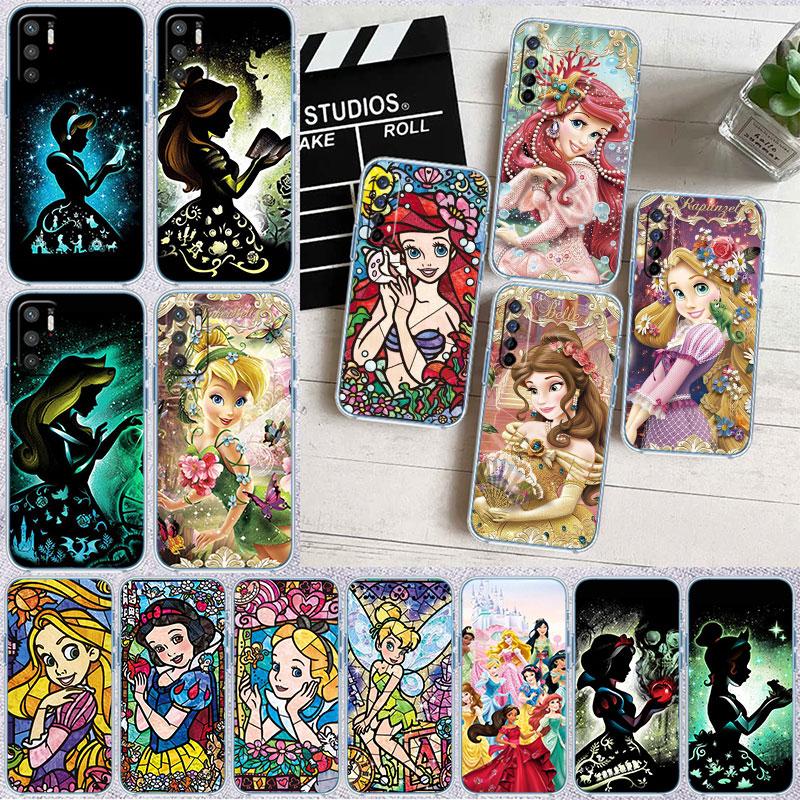 Disney Princess Transparent Phone Case for Motorola Moto G10 G20 G30 G31 G32 G34 G35 G41 G42 G50 G51 G52 G55 G60 G60S