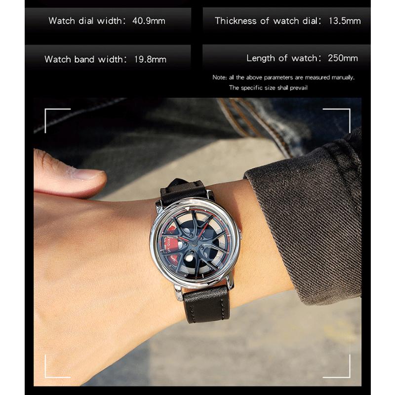 SANDA New Time To Work Fashion Personality Men's Watch Creative Student Sports Belt Watch