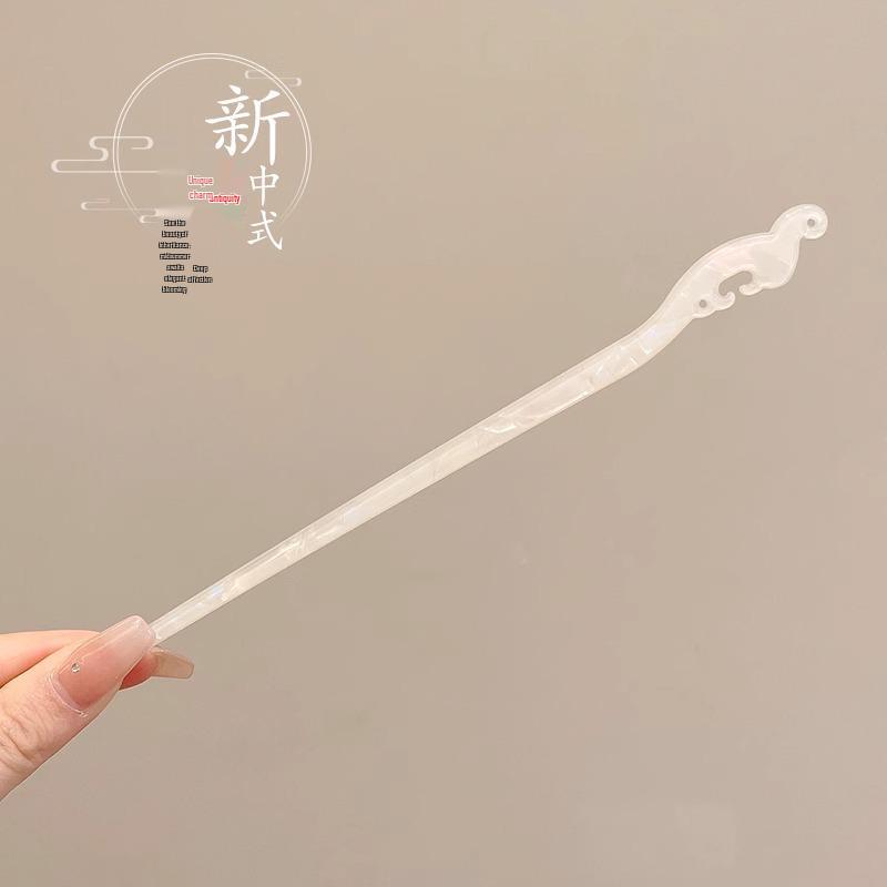 Ancient Chinese-Style Hanfu Hair Accessories: Elegant Updo Hairpins with Tassels for Women