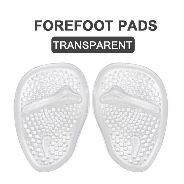 

Силиконовые вставки для передней части стопы, плюсневые подушечки для женщин, туфли на высоком каблуке, сандалии, нескользящие подушечки для подушечек стопы, подушечки для облегчения боли в ногах прозрачный