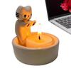 Cute Cat Candle Holders Creative Aromatherapy Candle Holder Desktop Decoration Animal Candlesticks Birthday Gift Ornament