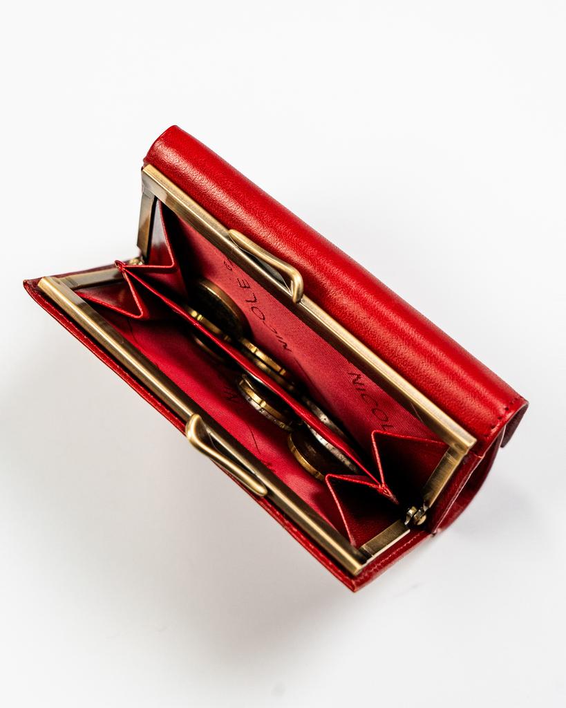 Women's leather wallet F17501 RED