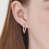 14K GF Basic Line Zirkonia One-Touch Ringohrringe C24EGF195