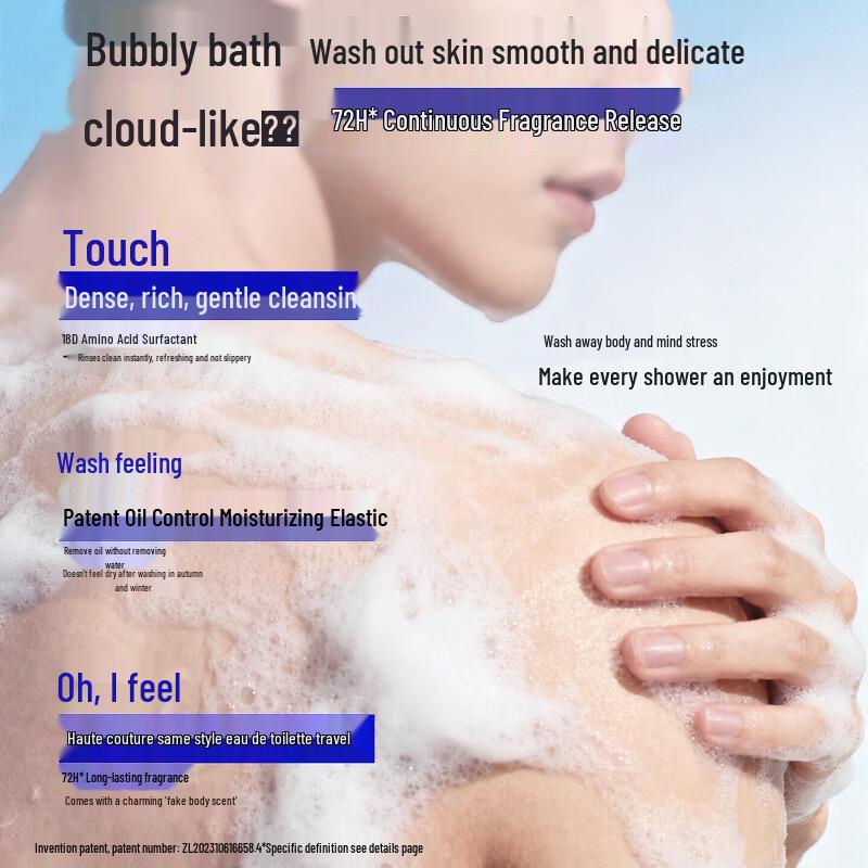 Ocean Supreme Exfoliating & Oil Control Scented Shower Gel, Woody Scent