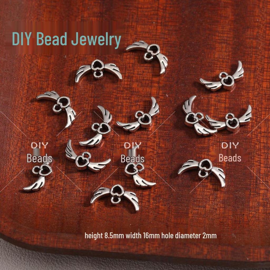 Love Heart Pendant Charm Alloy Jewelry for DIY Bracelets & Necklaces