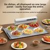 Electric Food Warmer Plate Foldable Warming Tray Plate Warmer Mat Food Fast Heating Portable Electric Warming Tray 8 Tem Setting