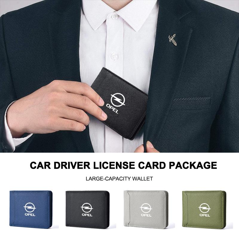 Fashion Car Men Coin Purse Wallet Multi Card Slot Credit Card Card Holder Purse For Opel Mokka Corsa Astra Phev Grandland Hybrid