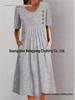 Plus-Size Printed Pocket Maxi Dress
