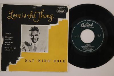 7-Zoll-Schallplatte NAT KING COLE Love Is The Thing 7EP49 CAPITOL Japan Pop Gebraucht