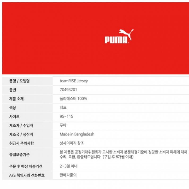 Puma Echipă RiSe JerSey  70493201  Bărbat Mânecă Scurtă Gât Rotund Tricou