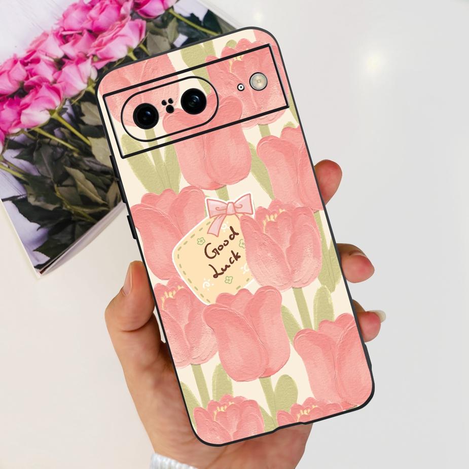 For Google Pixel 8A Case Pixel8 Pro New Fashion Painted Cover Soft Silicone Phone Case For Google Pixel 8 Pro Pixel8A Funda Capa