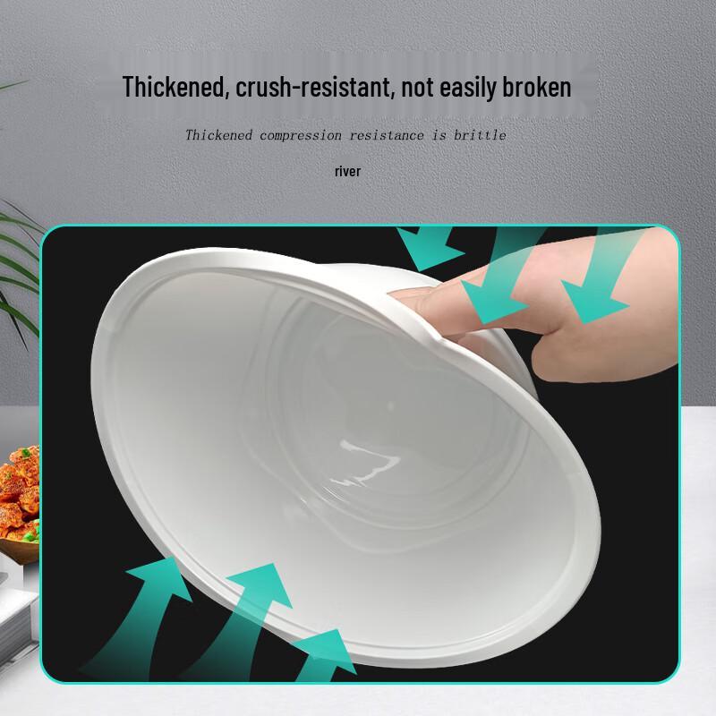 JINMEI Einweg 3500ml Runde Lebensmittelbehälter (90 Sets)