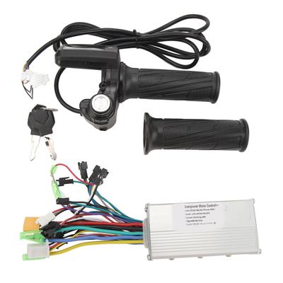 Electric Bike Controller Set 36V 48V 500W 28A Sine Wave 3 Modes Brushless Controller 805 Panel Twist Throttle Grip Bike