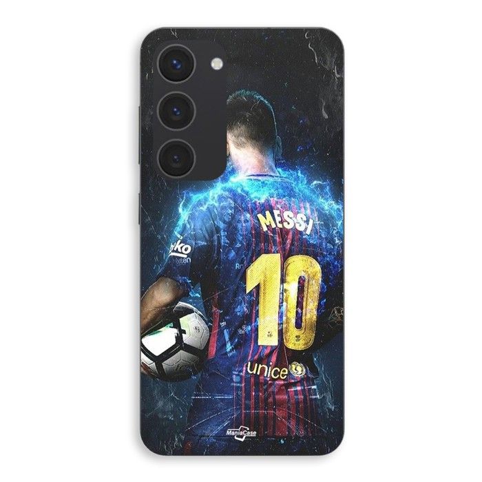 Phone Case - MANIACASE - Samsung Galaxy S23 - Silicone - Black - Lionel Messi Football Superstar nero