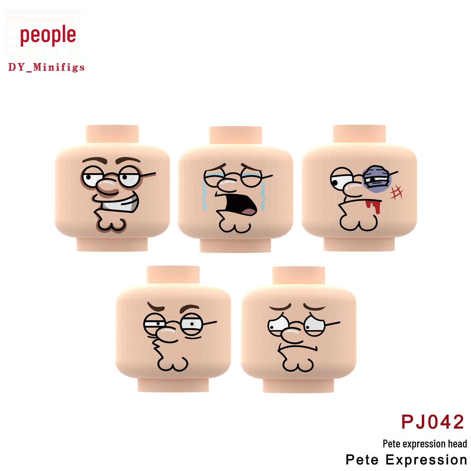 Pete Expression Parody Minifigure Building Blocks Toy PJ042