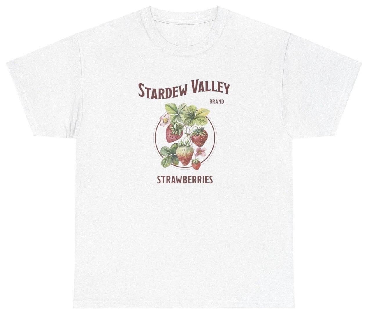 Stardew Valley T Shirt Gamer Gift Lover Fruit Pelican Town Stardrop Saloon Tee 4XL